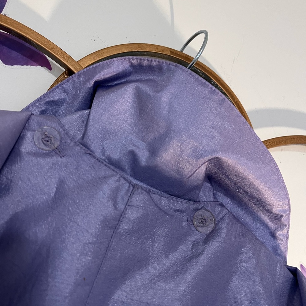 Lavender Embroidered Little. 100% polyester Shell & lining. - Picture 9 of 10